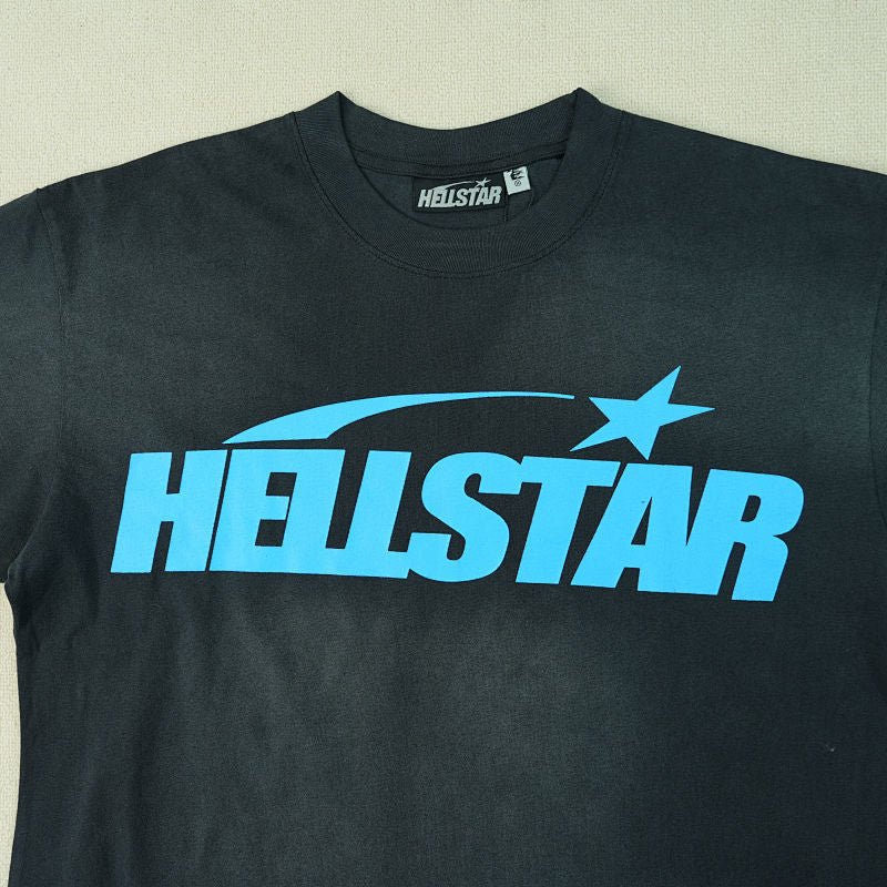 Hellstar Classic T-Shirt (Regular Print) Black/Bue