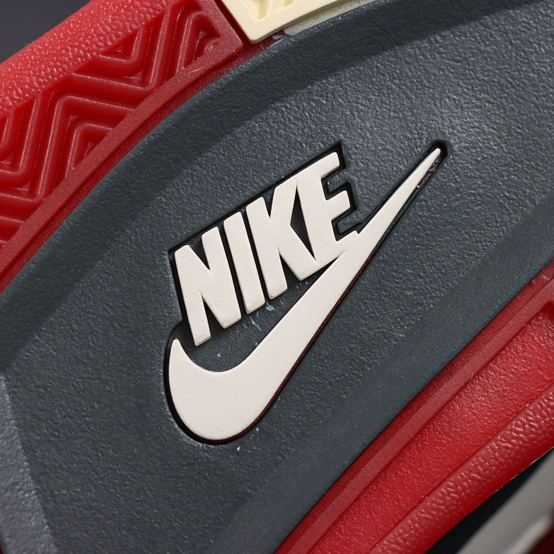 Air Jordan 4 Retro - Sail/Fire Red/Muslin/Black