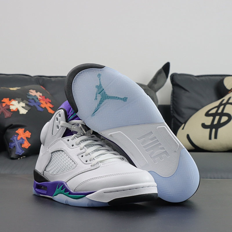 Nike Air Jordan 5 Retro - White/Grape