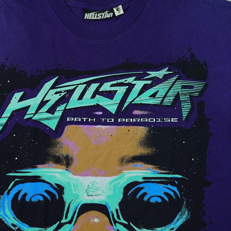 Hellstar Goggles T-Shirt Purple