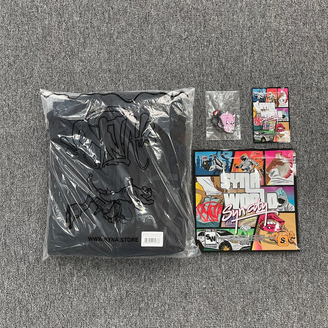 Zip Hoodie Black