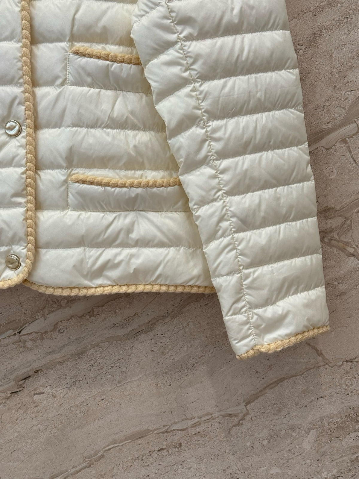 26S Braided Trim Short Down Jacket