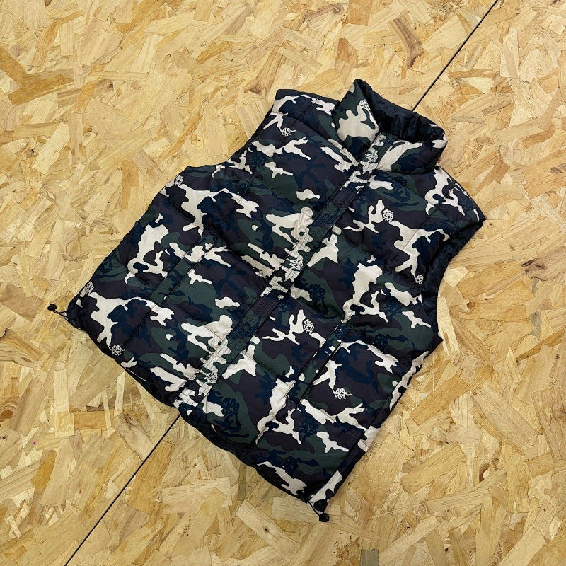 Mertra Reversible Puffer Vest - Grey Camo