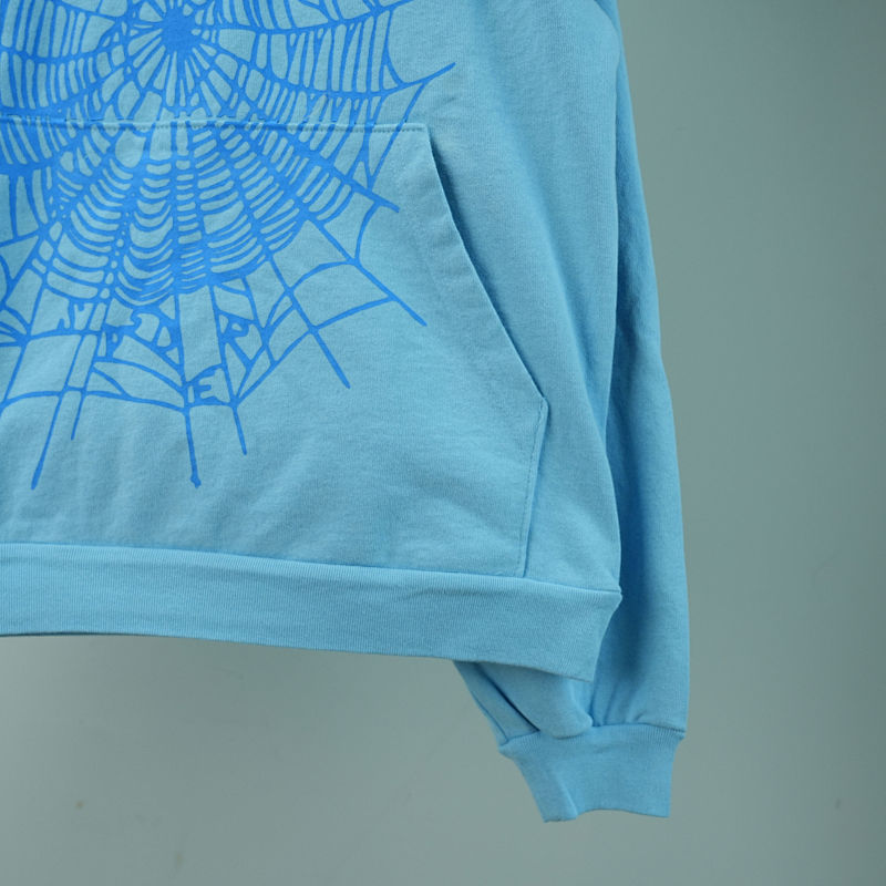 Sp5der Web Hoodie Sky Blue