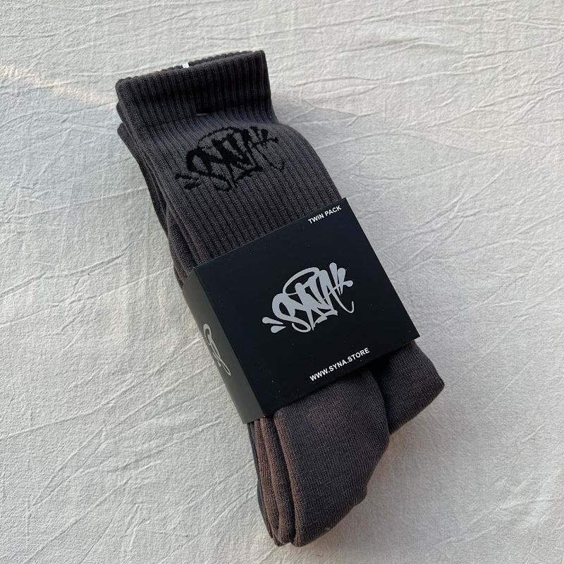 Graffiti Logo Crew Socks Twin Pack