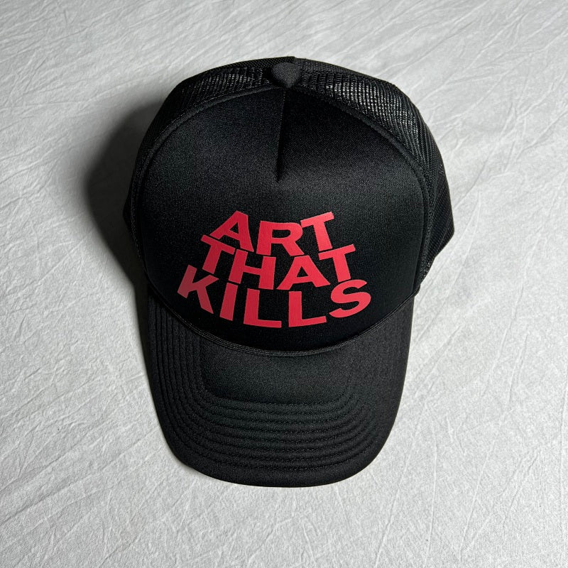 Art That Kills Trucker Hat - Black/Red