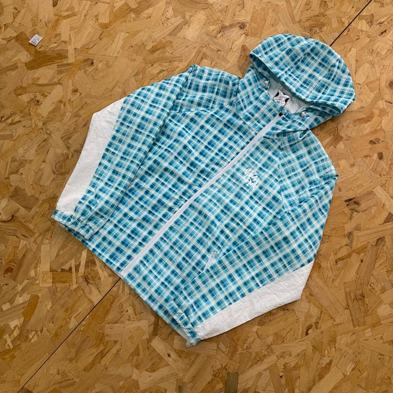 Mertra Zip Up - Blue Checkered
