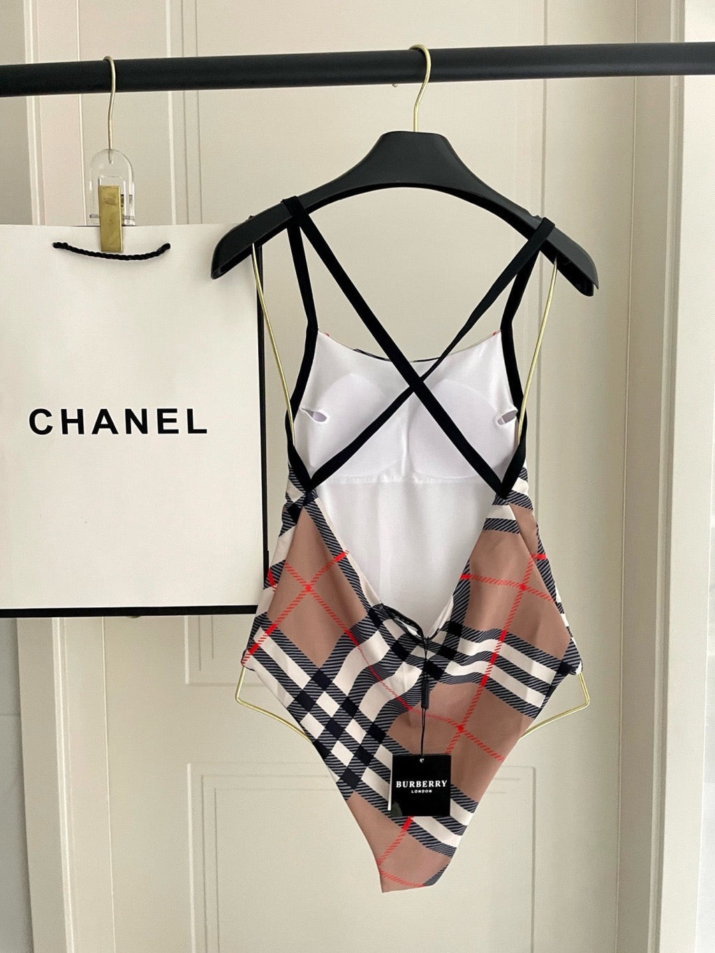 Check One-Piece Swimwear
