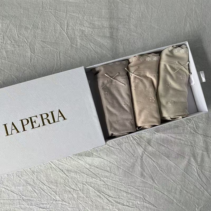 La Peria Floral Lace Women's Briefs 3-Pack Gift Box