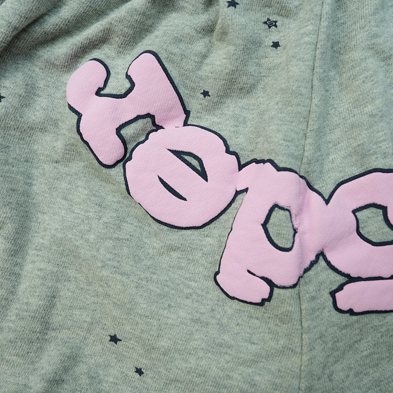 Sp5Der Og Web Logo Sweat Short Heather Grey