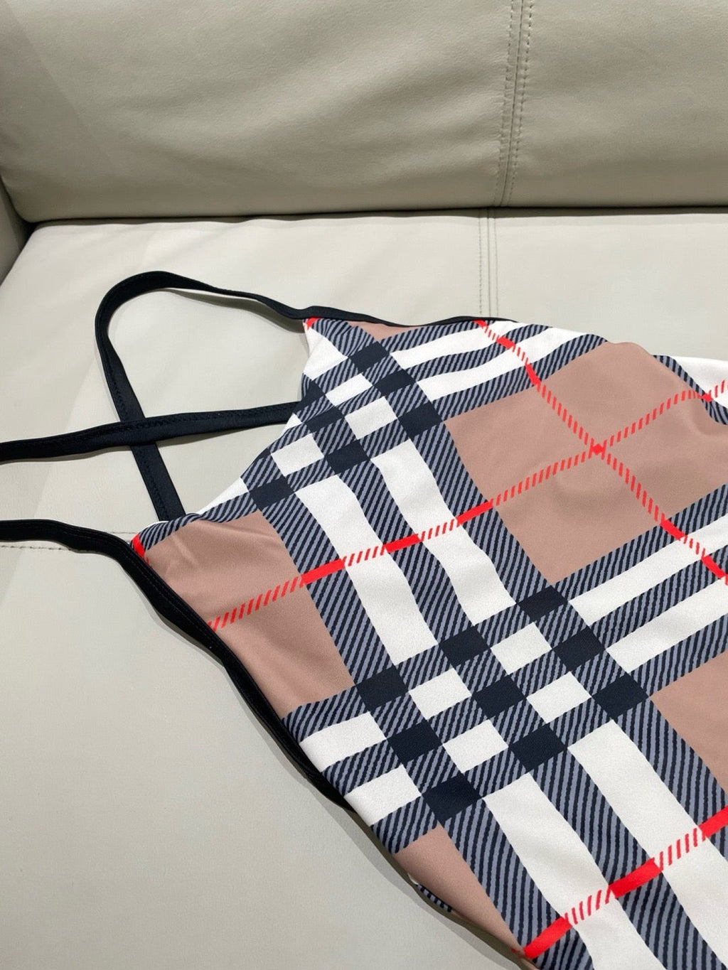 Check One-Piece Swimwear