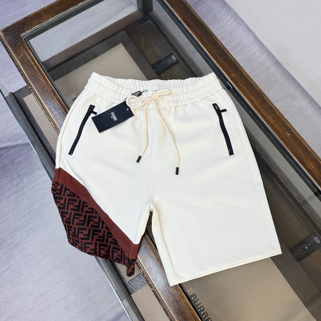 Panel Drawstring Shorts