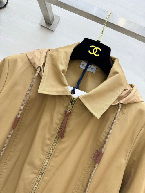 26S Adenium Hooded Gabardine Taffeta Jacket