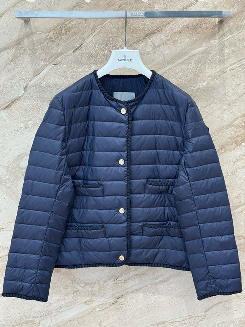 26S Braided Trim Short Down Jacket