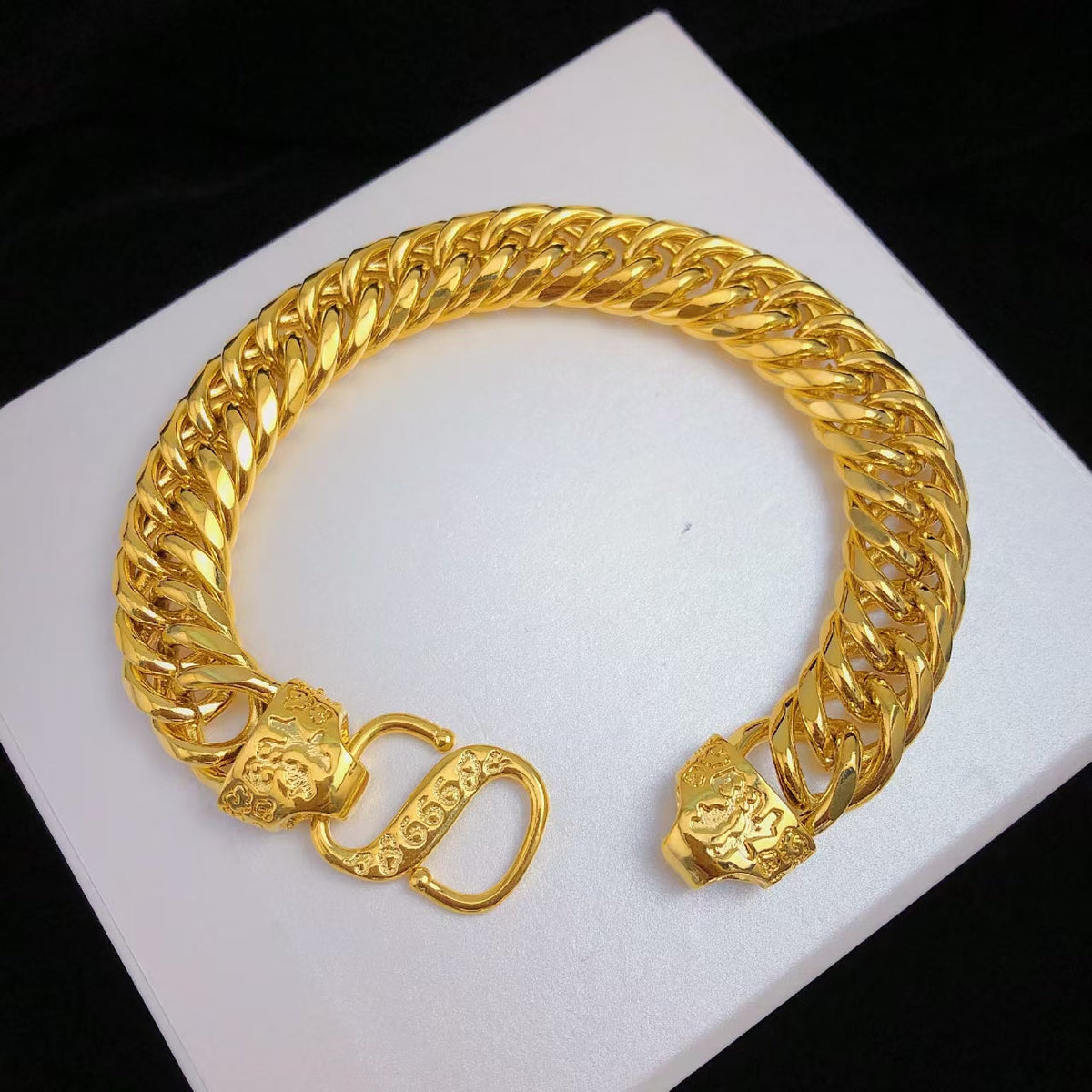 18K Golden Double Pixiu Fu Bracelet-Protection&Luck