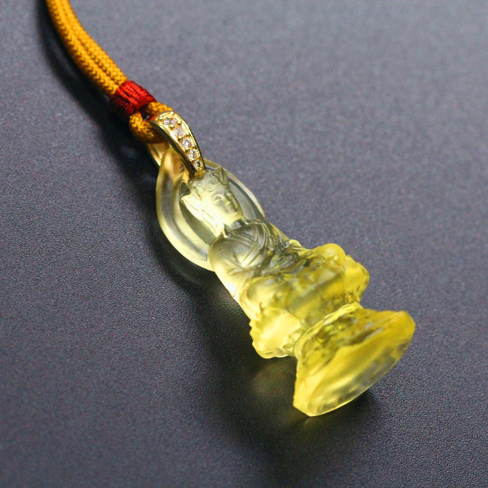 The Infinite Ground: Ksitigarbha Glaze Pendant