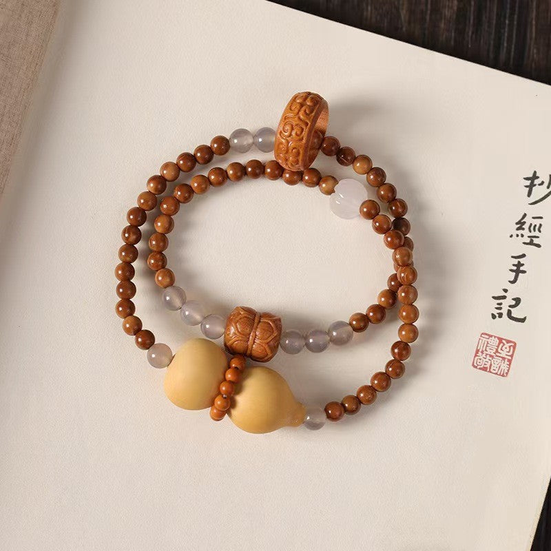 Gourd & Lotus Blessing Bodhi Bracelet¨CWealth and Harmony