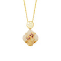 Orchid Blessing Jade Necklace ¨C Good Luck & Elegant Harmony