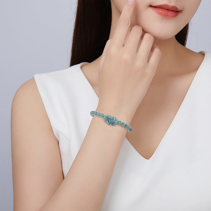 Jade Pixiu Wealth Flow Bracelet-The Guardian of Abundance