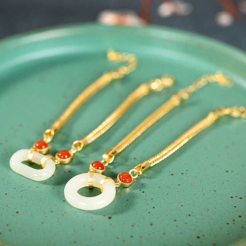 Hetian Jade Pinan Bracelet-Good Fortune and Prosperity