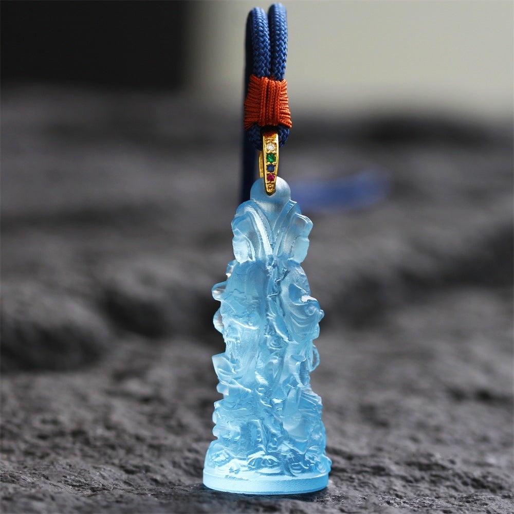Three-Faced Guanyin Liuli Pendant-Comprehensive Protection