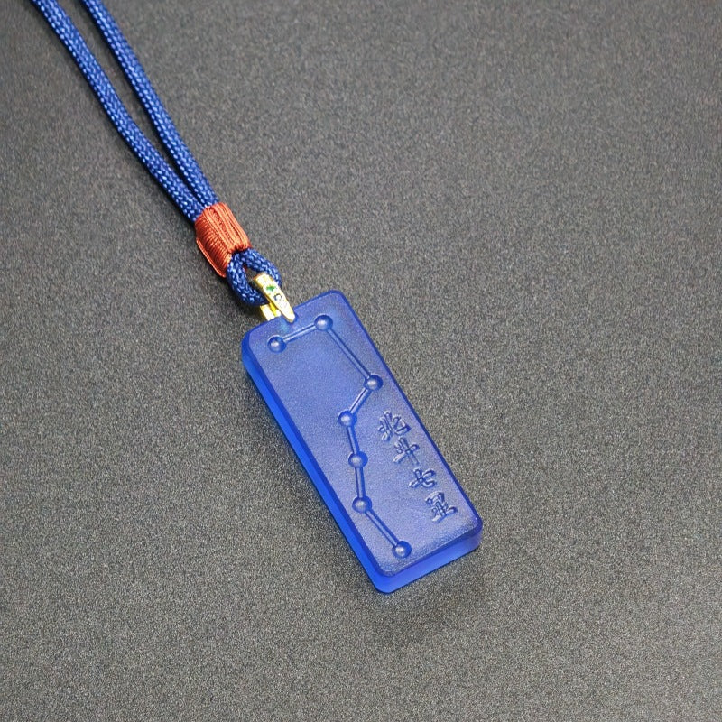 The Seven Stars of the Northern Dipper Liuli Pendant¨CBlessing. Protection & Longevity Charm