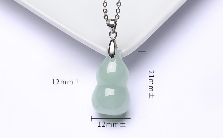 Grade A Jade Gourd Pendant ¨C Symbol of Blessings. Wealth & Protection