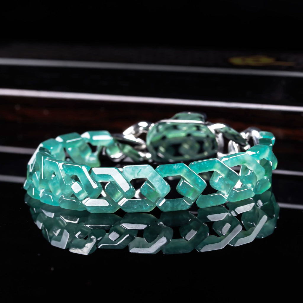 Unbreakable Rhythm-Jade Cuban Link Bracelet