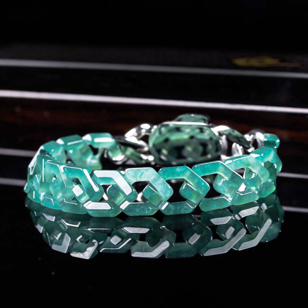 Unbreakable Rhythm-Jade Cuban Link Bracelet