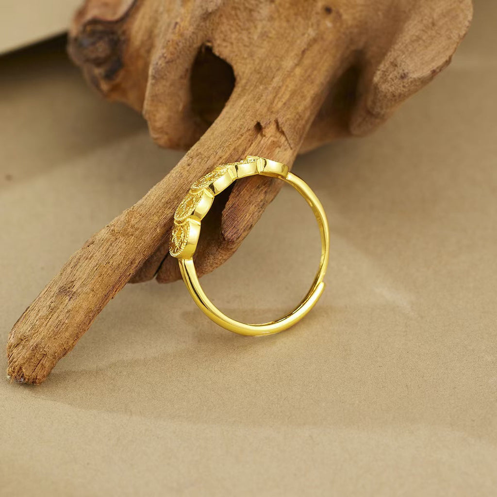 Five Emperor Coin Golden Ring–Prosperity & Protection