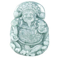 Tsai Shen Wealth Pendant-Natural Burma Jade