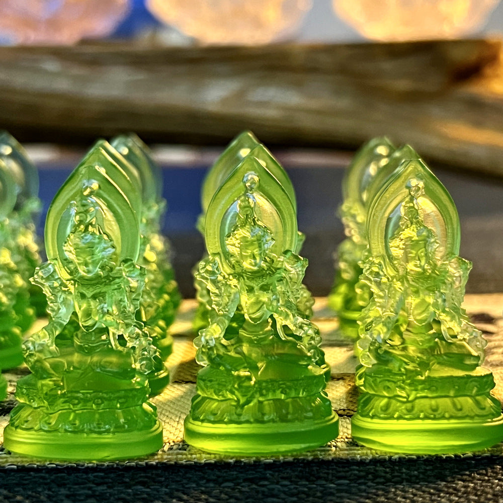 Green Tara Glaze Pendant ¨C Protection. Compassion & Positive Energy