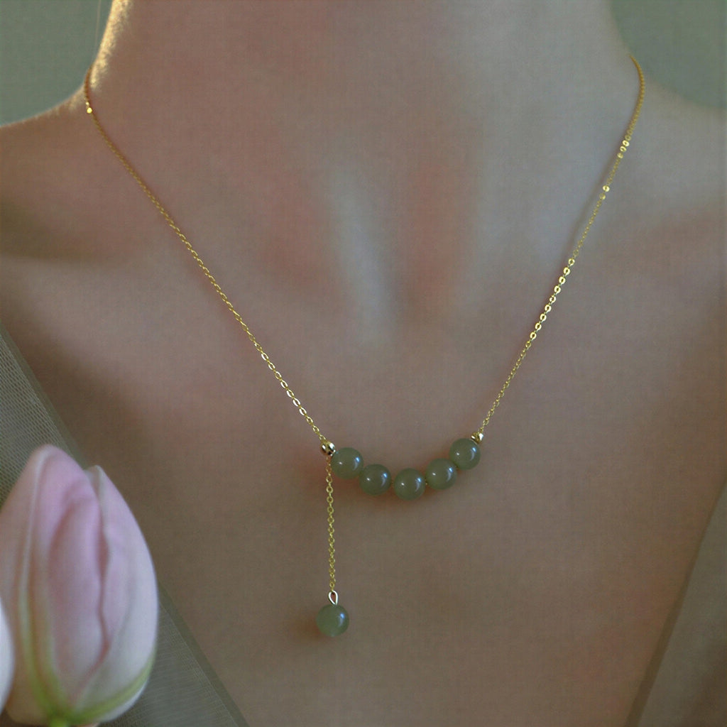 Green Jade Stone Necklace