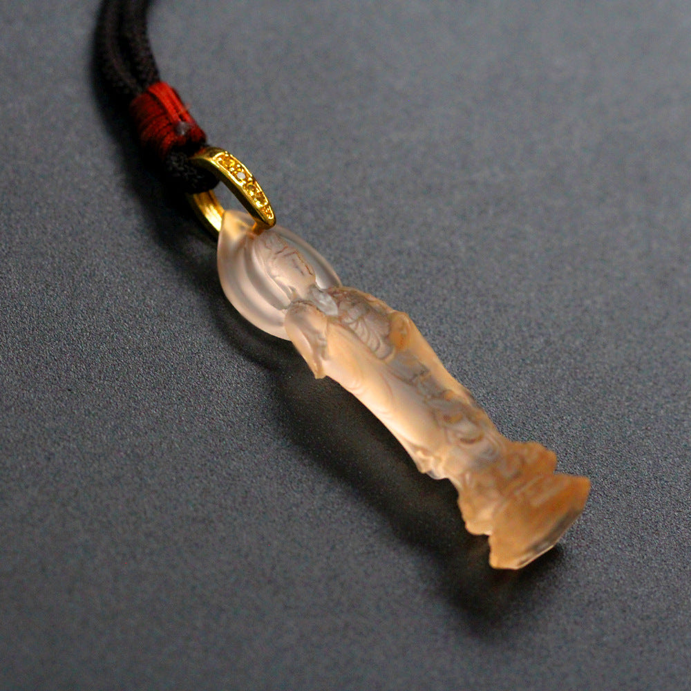 South Sea Guanyin Liuli Pendant – Peace. Guidance & Compassion