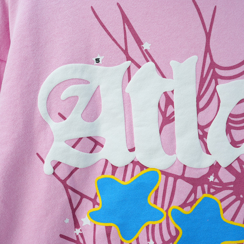 Sp5der Atlanta Hoodie Pink