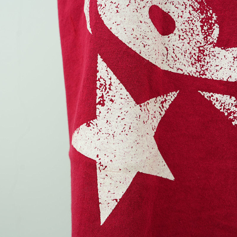 Hellstar Studios Jesus Emblem Short Sleeve Tee Shirt Blood Red