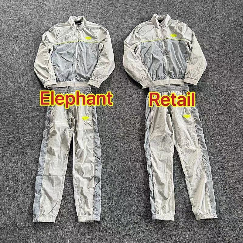 Syna-World Shell Tracksuit - Grey/Green