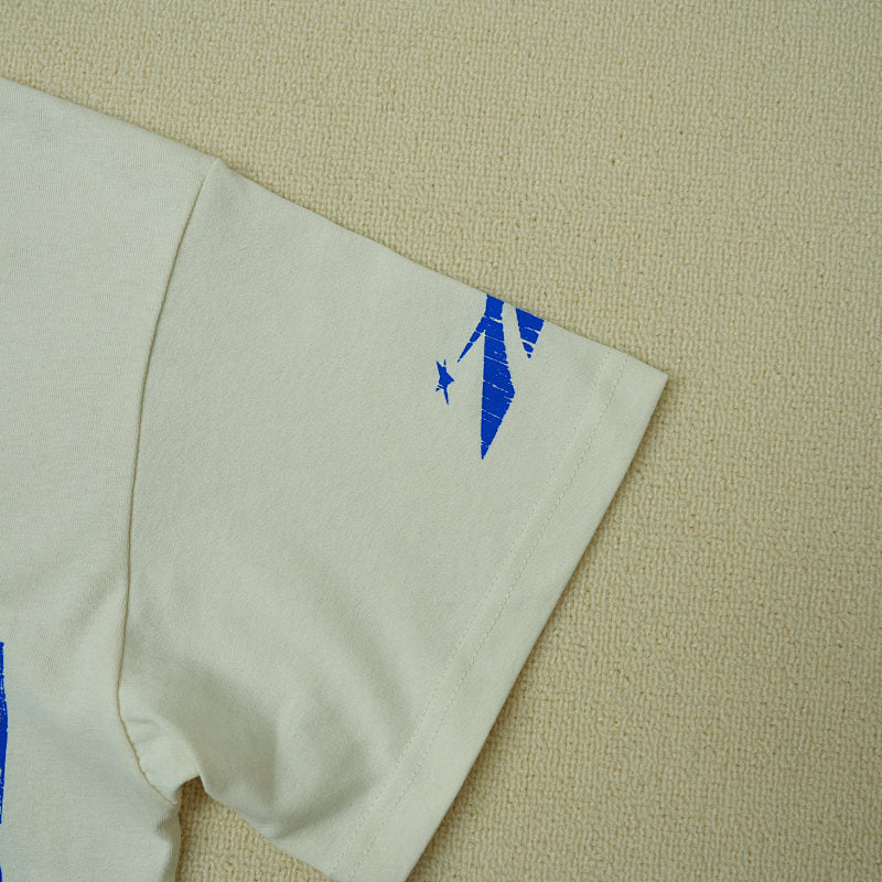 Hellstar Beat Us! T-Shirt White/Blue