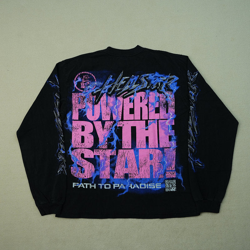 Hellstar Powered By The Star L/S Tee Black
