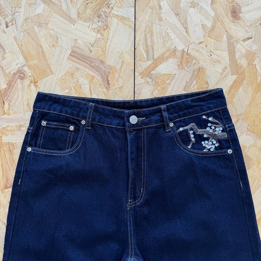 Derschutze Blossom Selvedge - Indigo