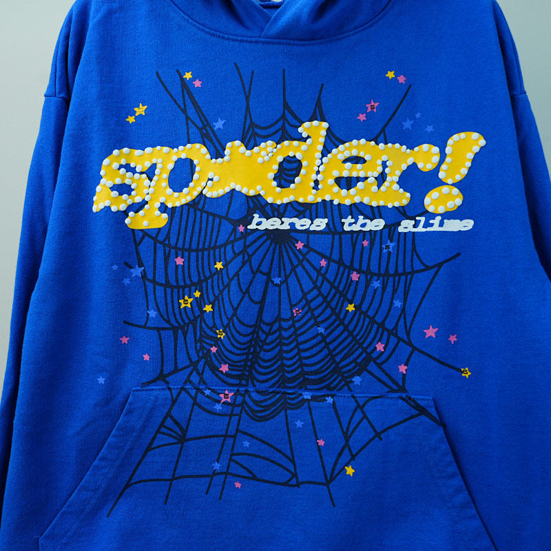 Sp5der TC Hoodie Blue