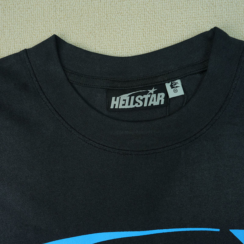 Hellstar Classic T-Shirt (Regular Print) Black/Bue