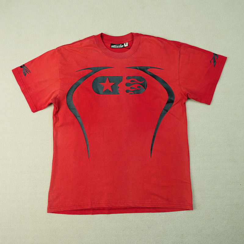 Hellstar Warm Up T-Shirt Red