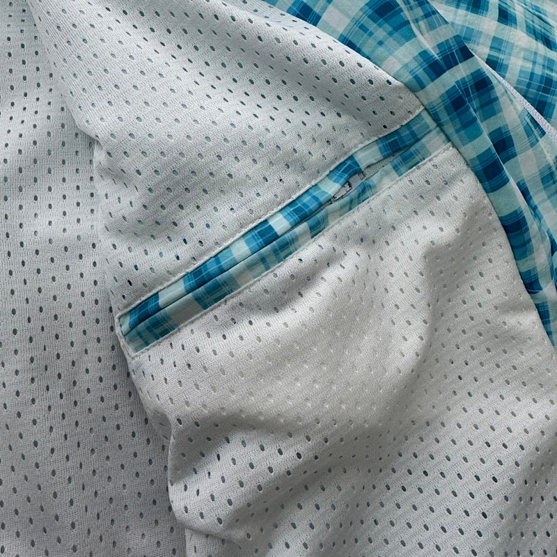 Mertra Zip Up - Blue Checkered