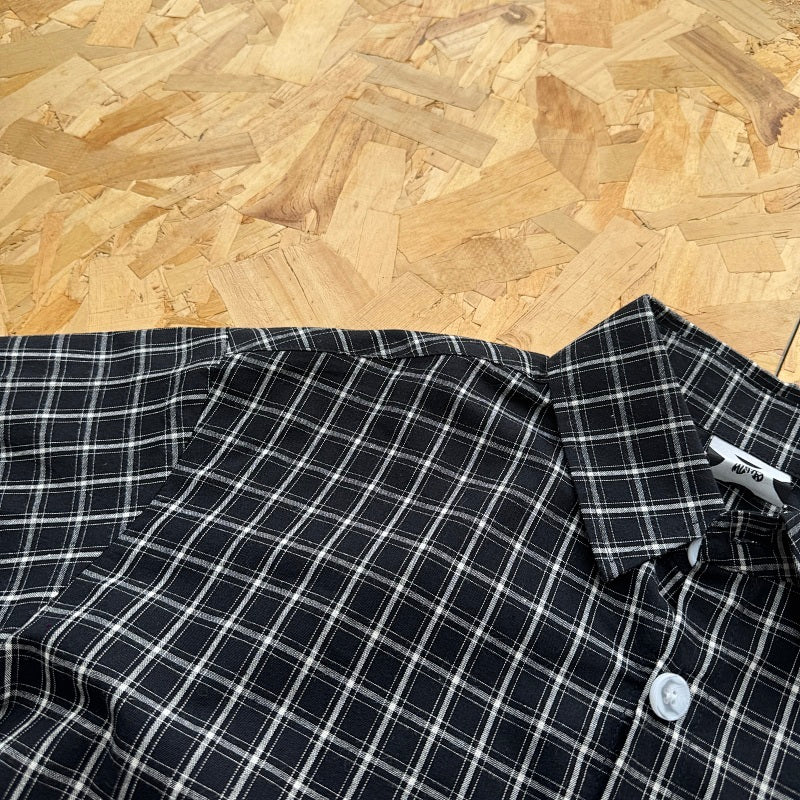 Mertra Plaid Shirt - Black