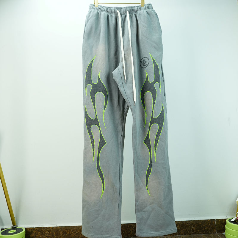 Hellstar Future Fames Sweatpants Grey/Green