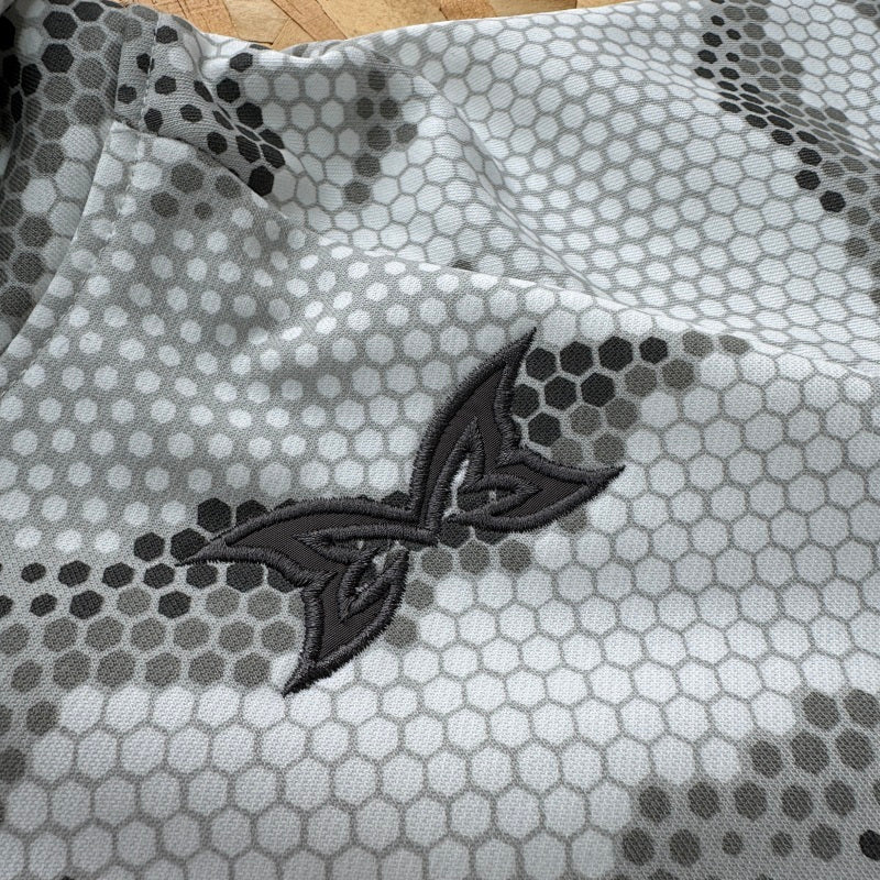 Mertra Serpentine Zip Hoodie - Light Grey