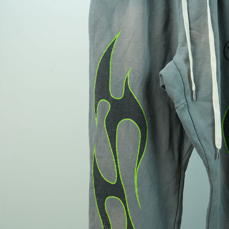 Hellstar Future Fames Sweatpants Grey/Green