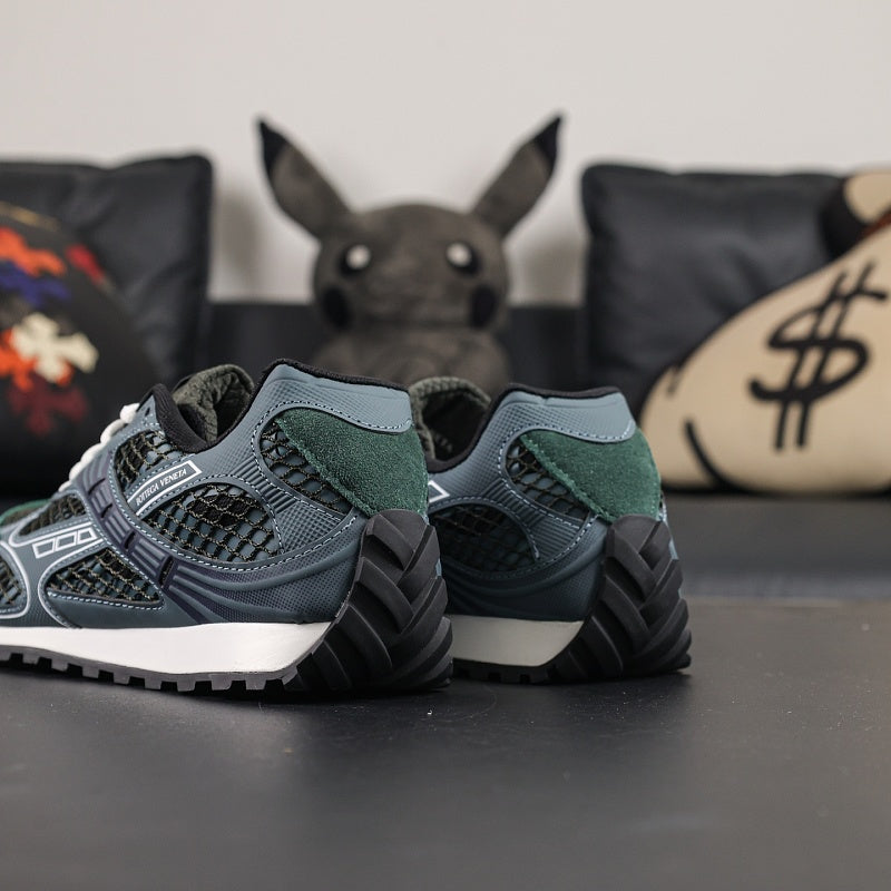 Bottega Veneta Orbit Sneaker - Dark Green/Grey