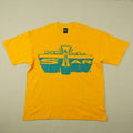Hellstar Studios Jesus Emblem Short Sleeve Tee Shirt Yellow